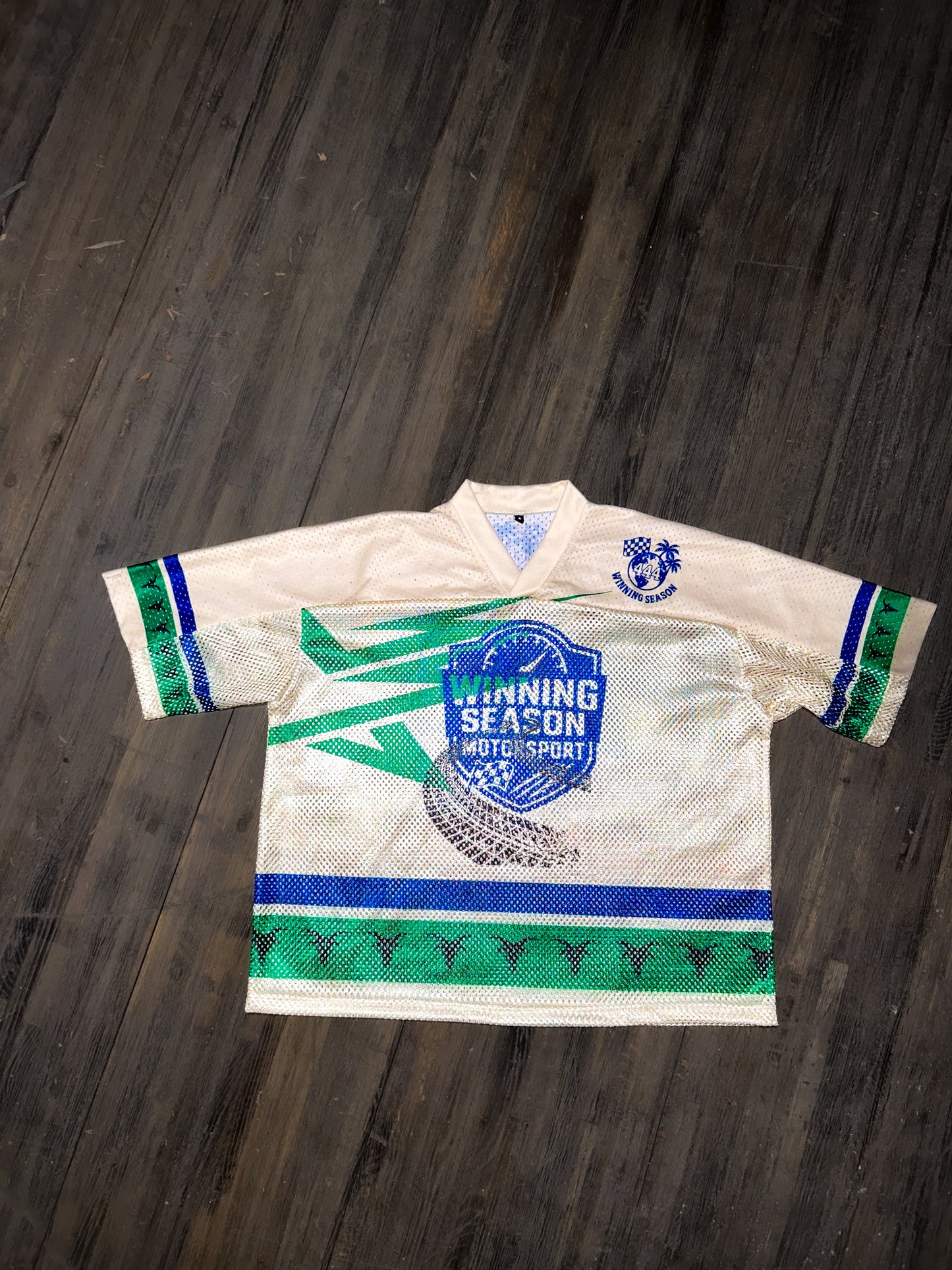 Green and Blue Winning Jersey